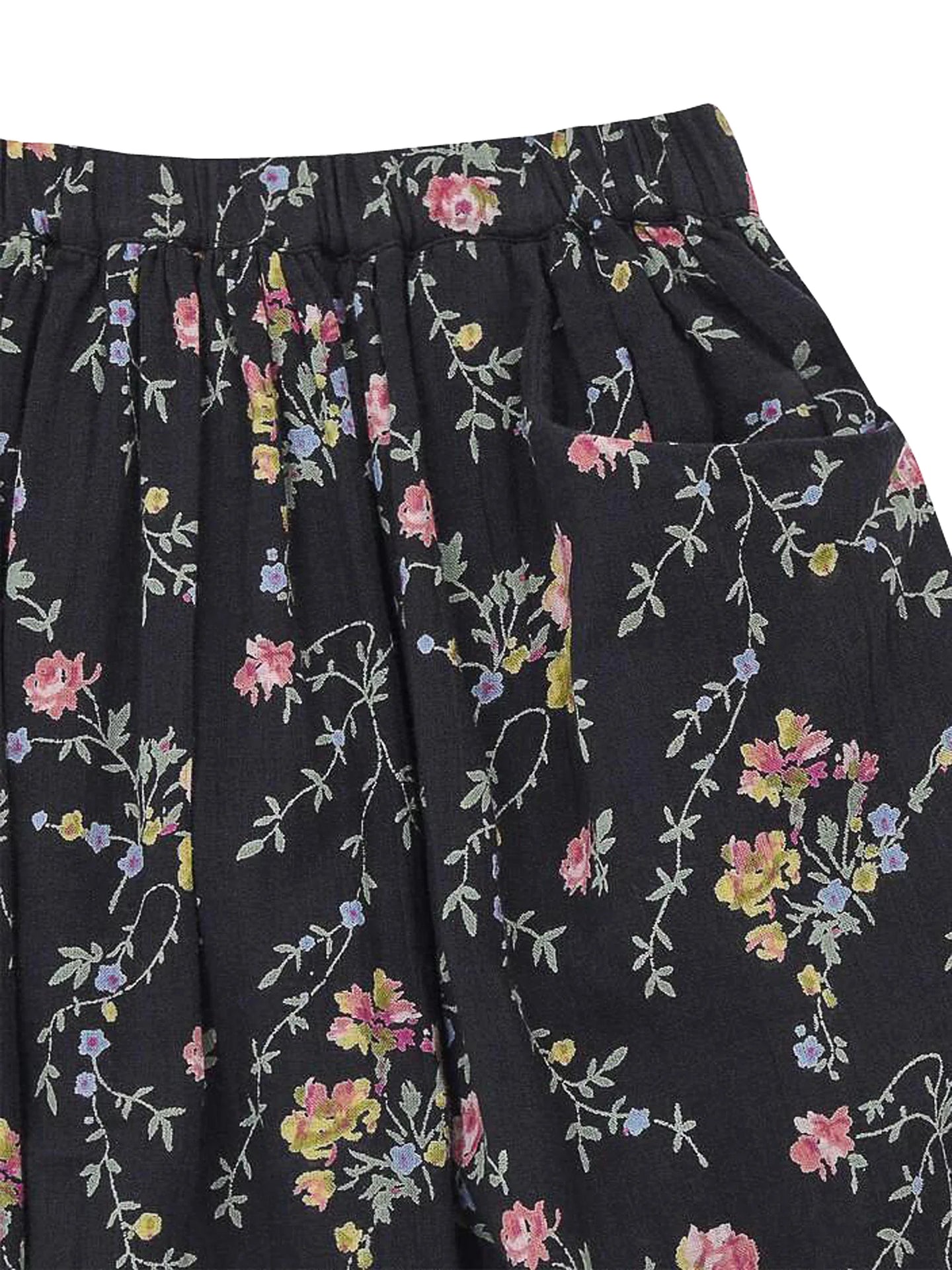 [6y] Bonton Romantic Print Floral Gauze Skirt