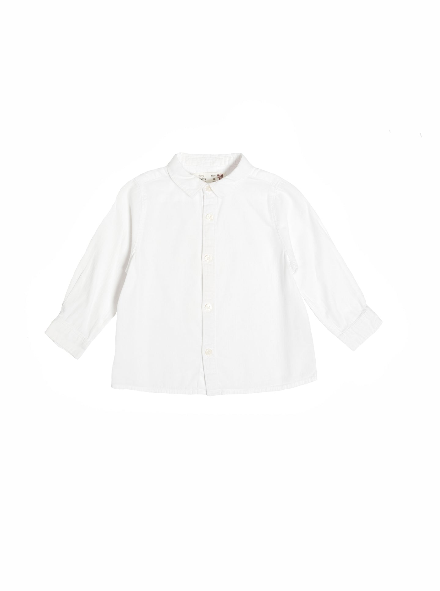 [12-18m] Zara Baby Boy White Button-down Shirt
