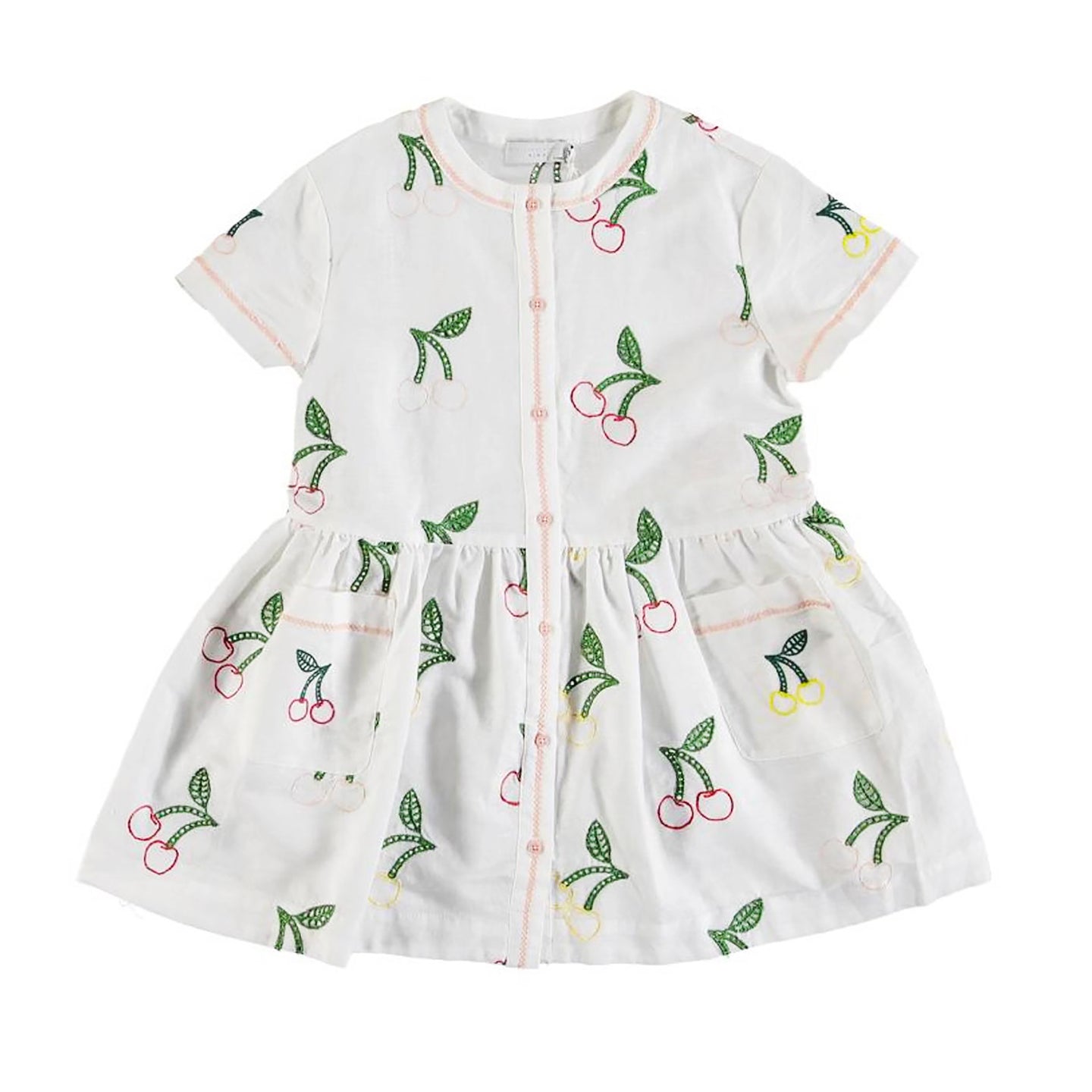 [2/3y] Stella McCartney Kids White Cherry Embroidered Dress