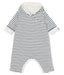 [3m] Petit Bateau Babies' Long Jumpsuit in Padded Rib Knit