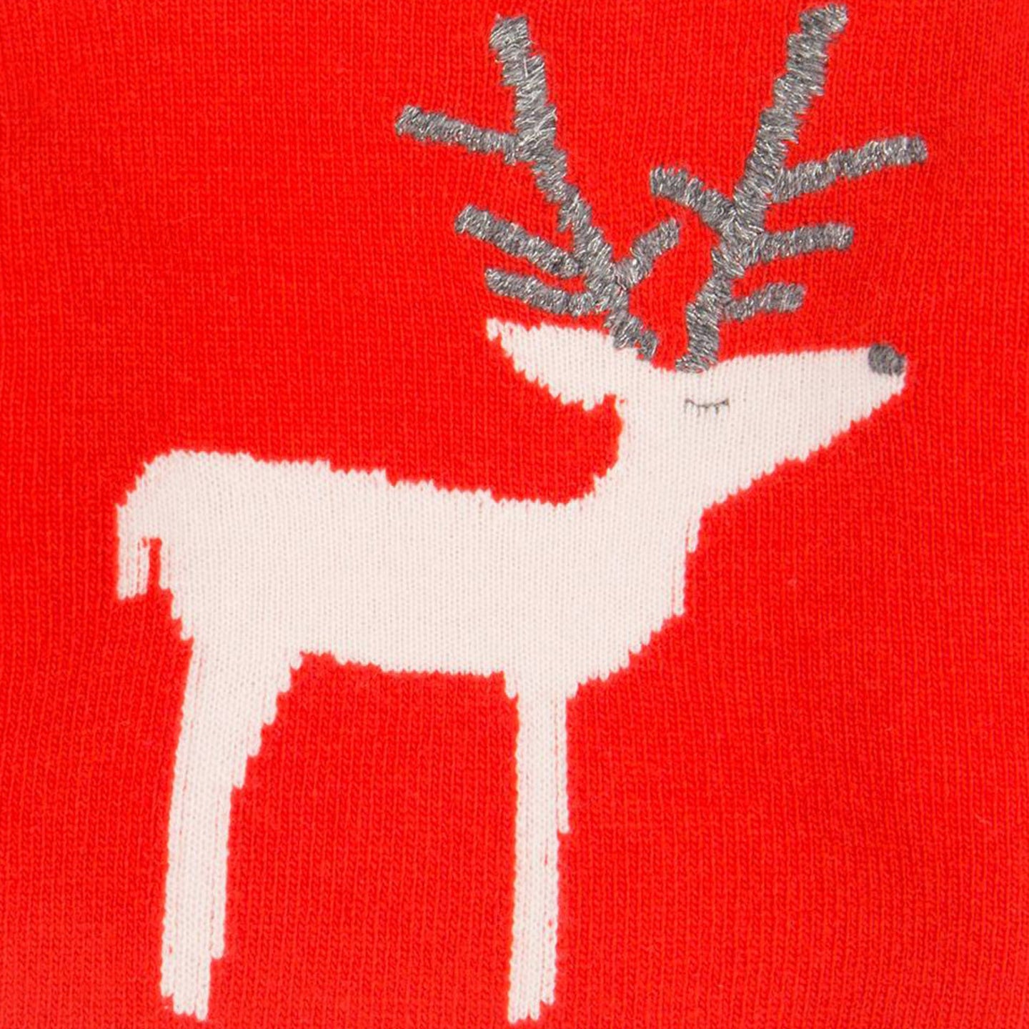 [18-24m] Il Gufo Reindeer Sweater in Red