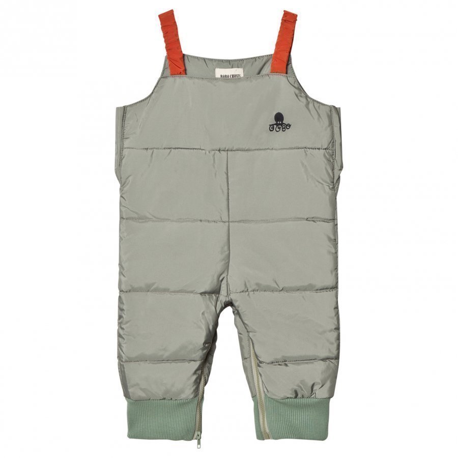 [18-24m] Bobo Choses Green Padded Overalls for Rain or Snow