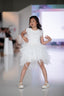 [8/9y] Tutu Du Monde White Feather Sleeveless Tulle Dress