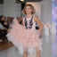 [10/11y] Tutu Du Monde Pink Tulle Dress w/Black Feathers