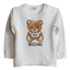 [18-24m] Moschino Baby Toy Teddy Bear Sweatshirt in White