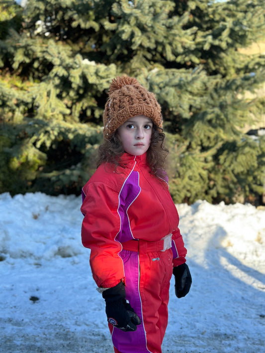 [6/7y] SPYDER Retro Snowsuit w/Belt *SMALL TO TALL feature! extend it