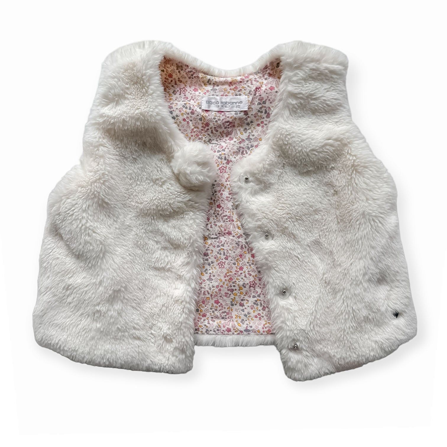 Girls grey sale fur vest