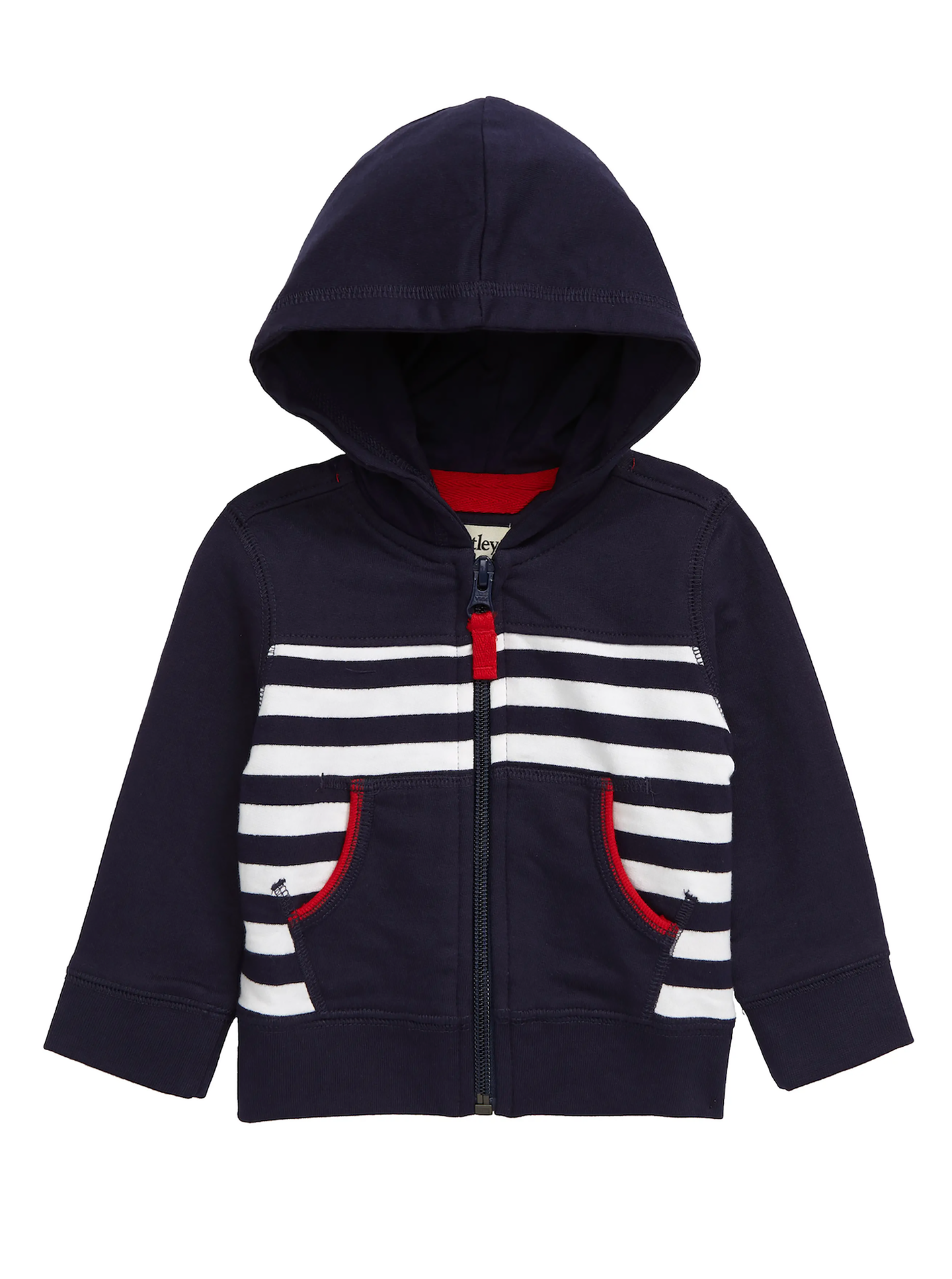 [12-18m] Hatley Baby Nautical Stripe Hooded Zip