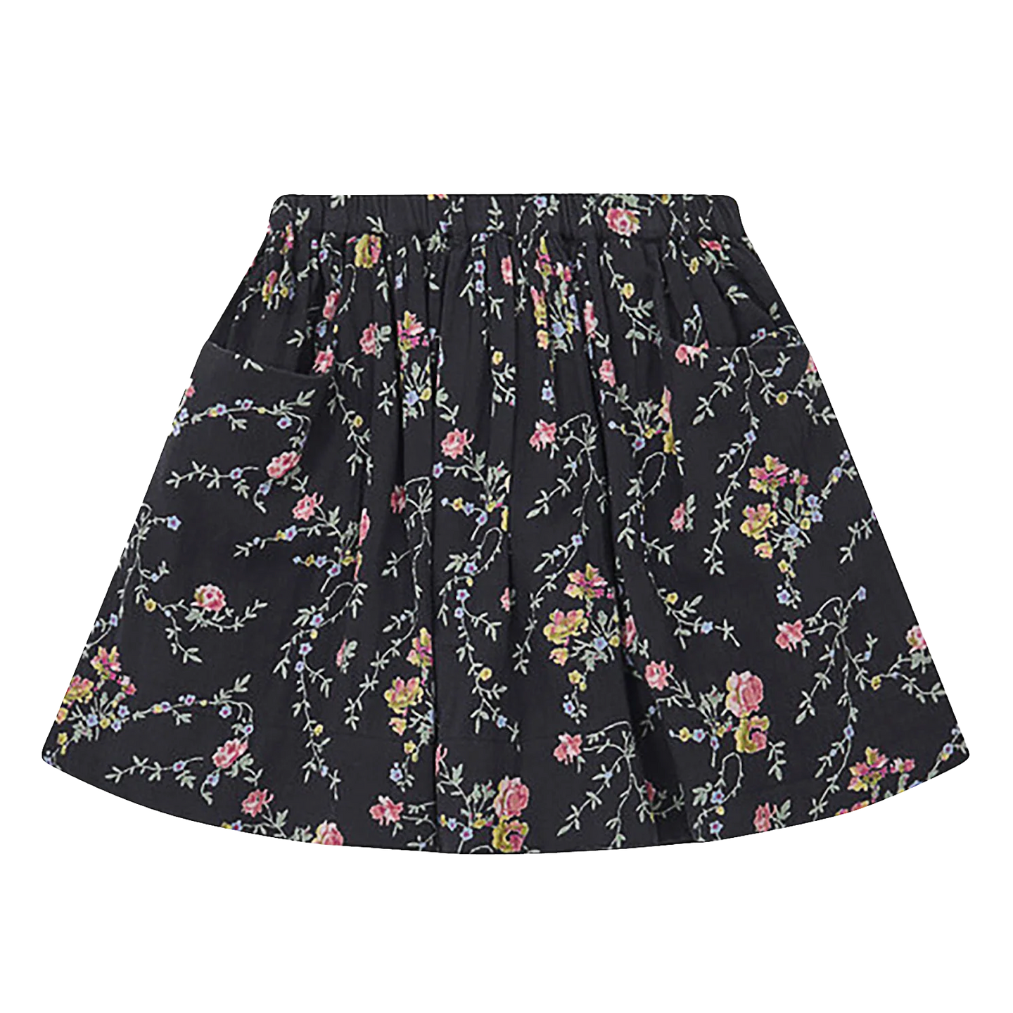 [6y] Bonton Romantic Print Floral Gauze Skirt