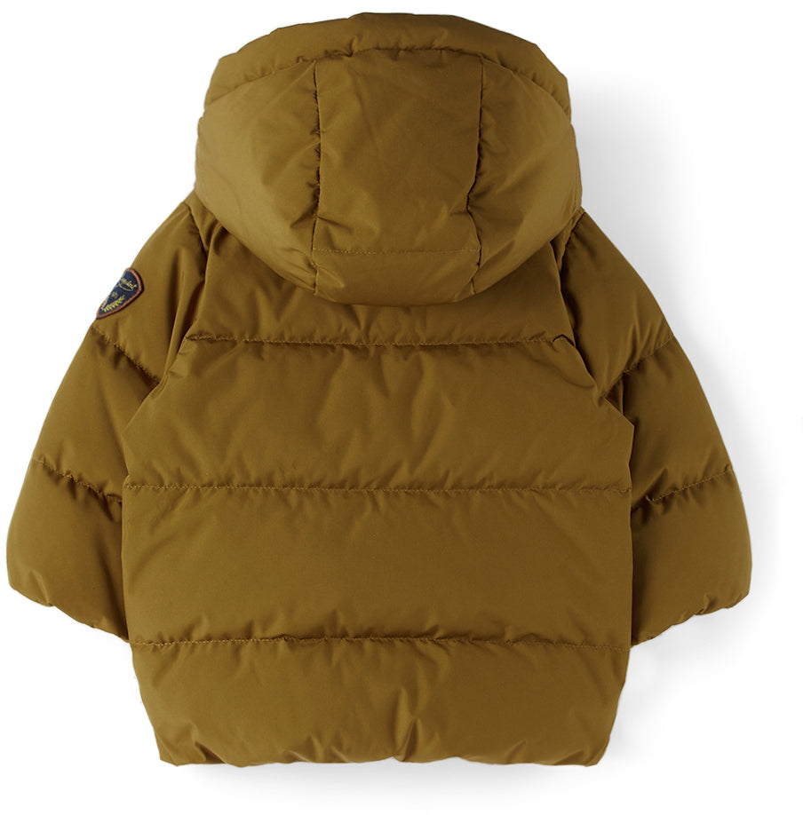 [18-24m] Bonpoint Baby Khaki Down Power Puffer Jacket - Water Repellent