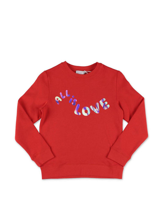 [10y] Stella McCartney Kids 'All is Love' Crew Neck Sweatshirt