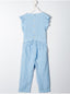 [5y] Il Gufo Linen Ruffle-Trimmed Jumpsuit