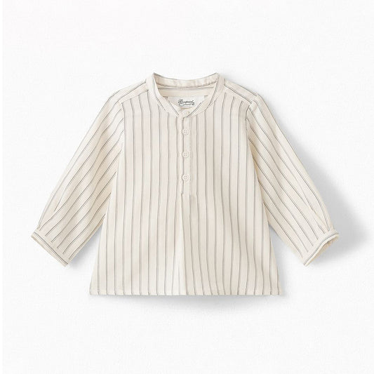 [12m*] Bonpoint Baby Polisson Shirt Ecru