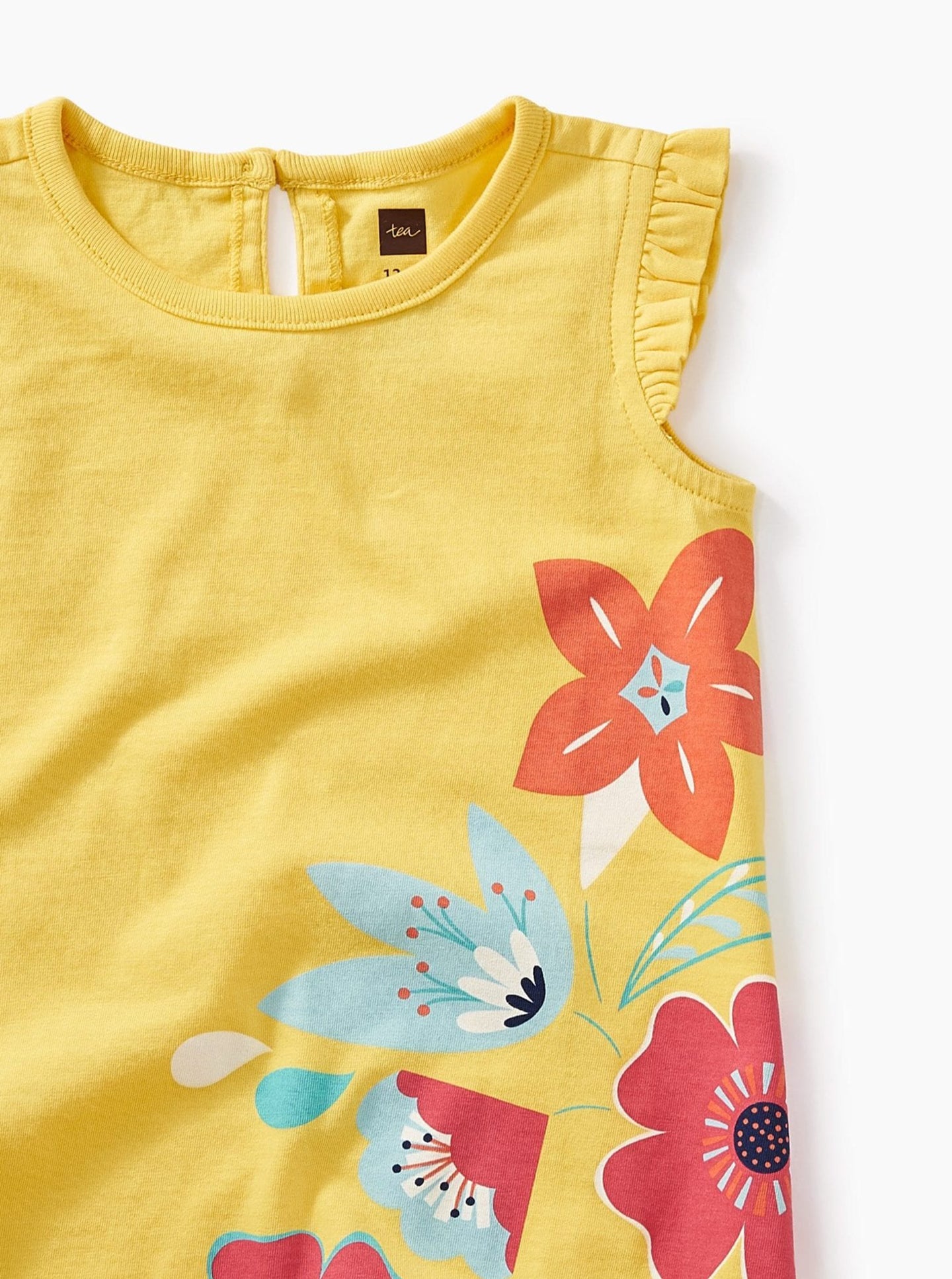 [9-12m] Tea Collection Vib Bouquet Graphic Baby Dress