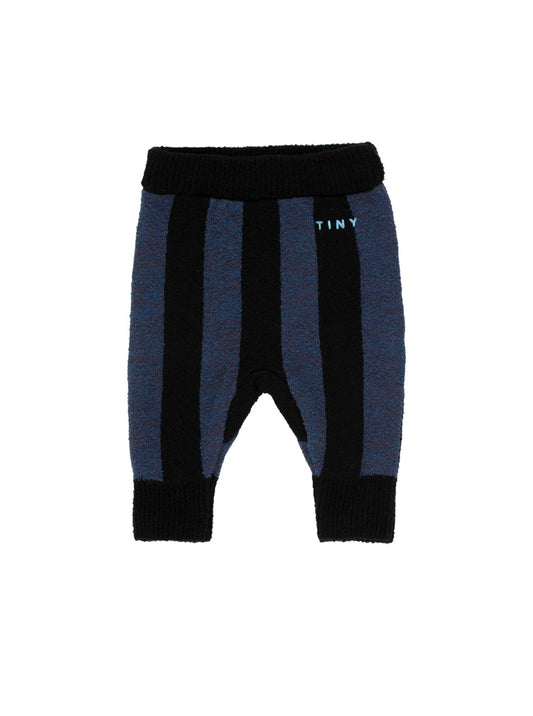 [12m OR 4y] TINYCOTTONS Stripes Pant in Black/True Navy BNWT