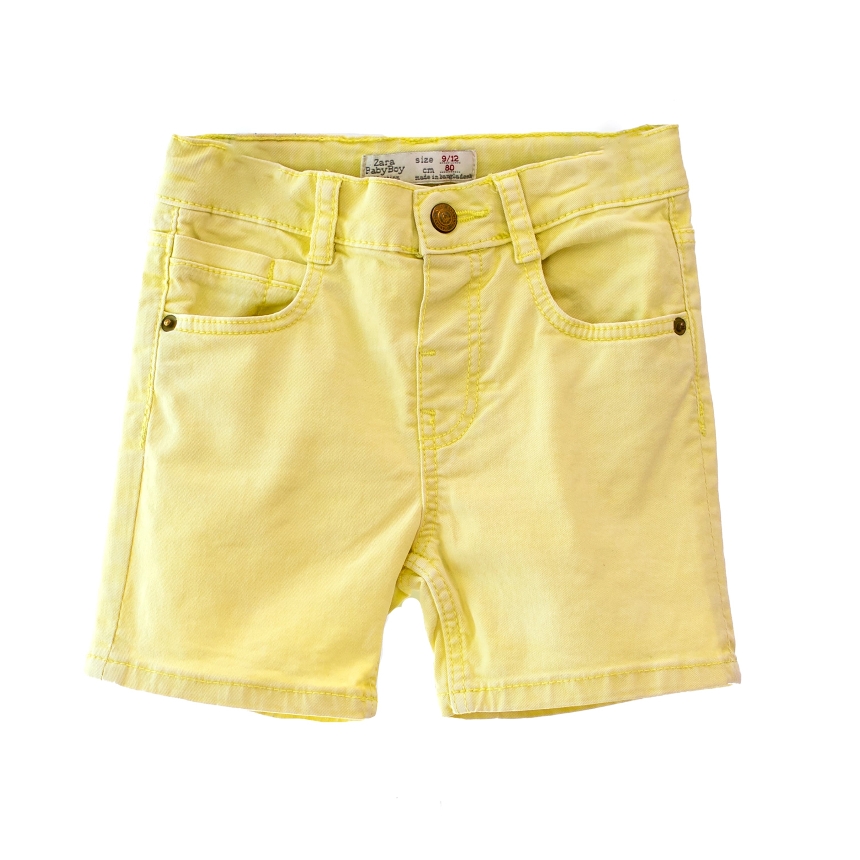 9-12m] Zara Denim Shorts - Yellow – Goodbuyandhello