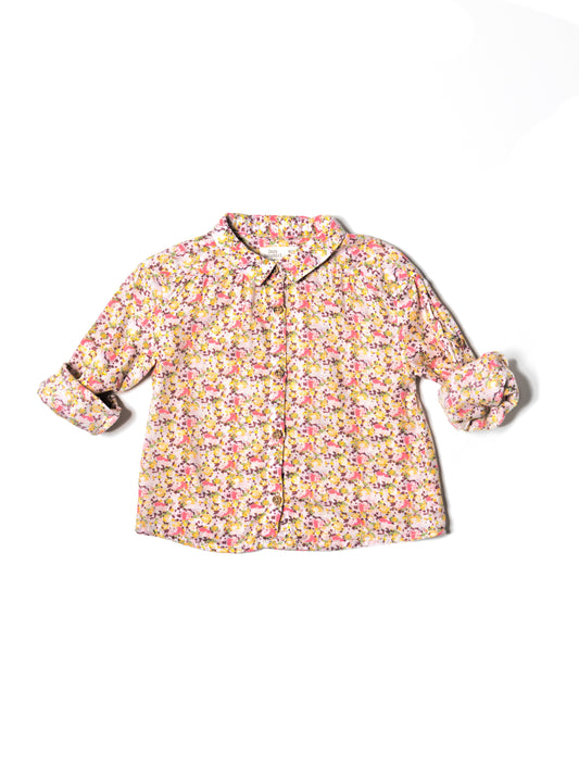 [9-12m] Zara Baby Floral Long Sleeve Top