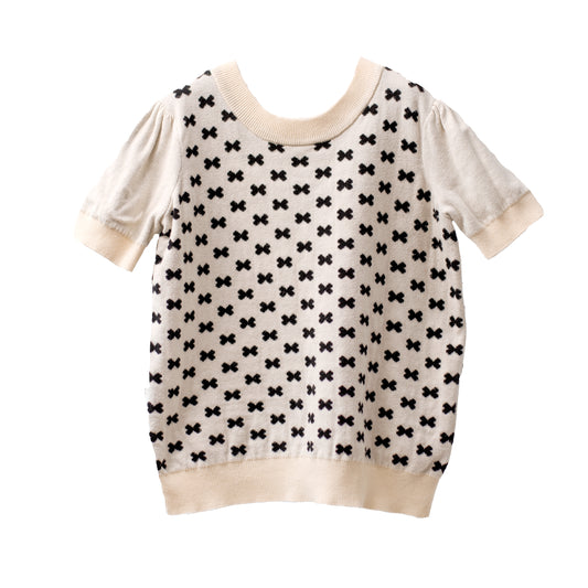 [10-12y] Hanna Andersson Knit Short-Sleeve Top