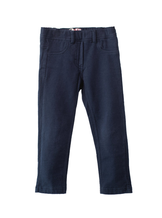 [3y] Il Gufo Navy Jeans-like Cotton Trousers