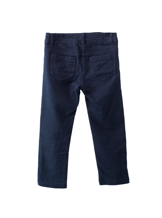 [3y] Il Gufo Navy Jeans-like Cotton Trousers