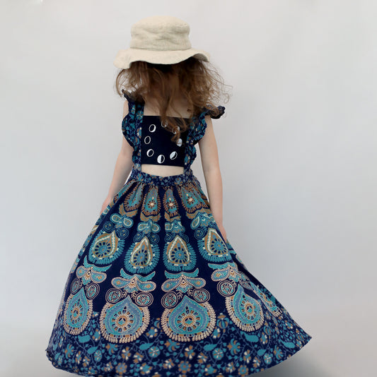 [5-7y] Little Moon Clothing Maxi Dress