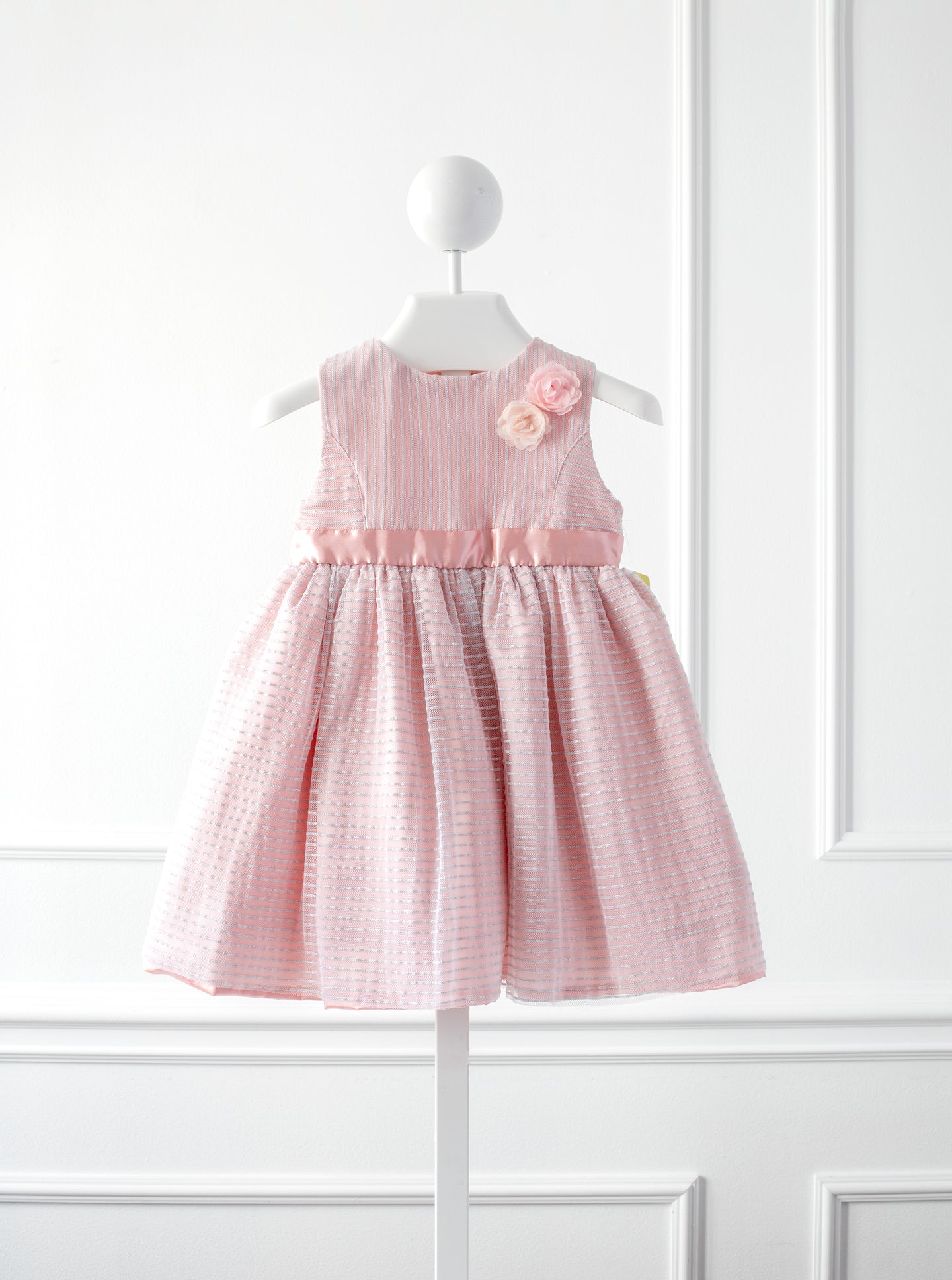 [18m] Penelope Mack Pink Dress w/Silver Shimmer BNWT