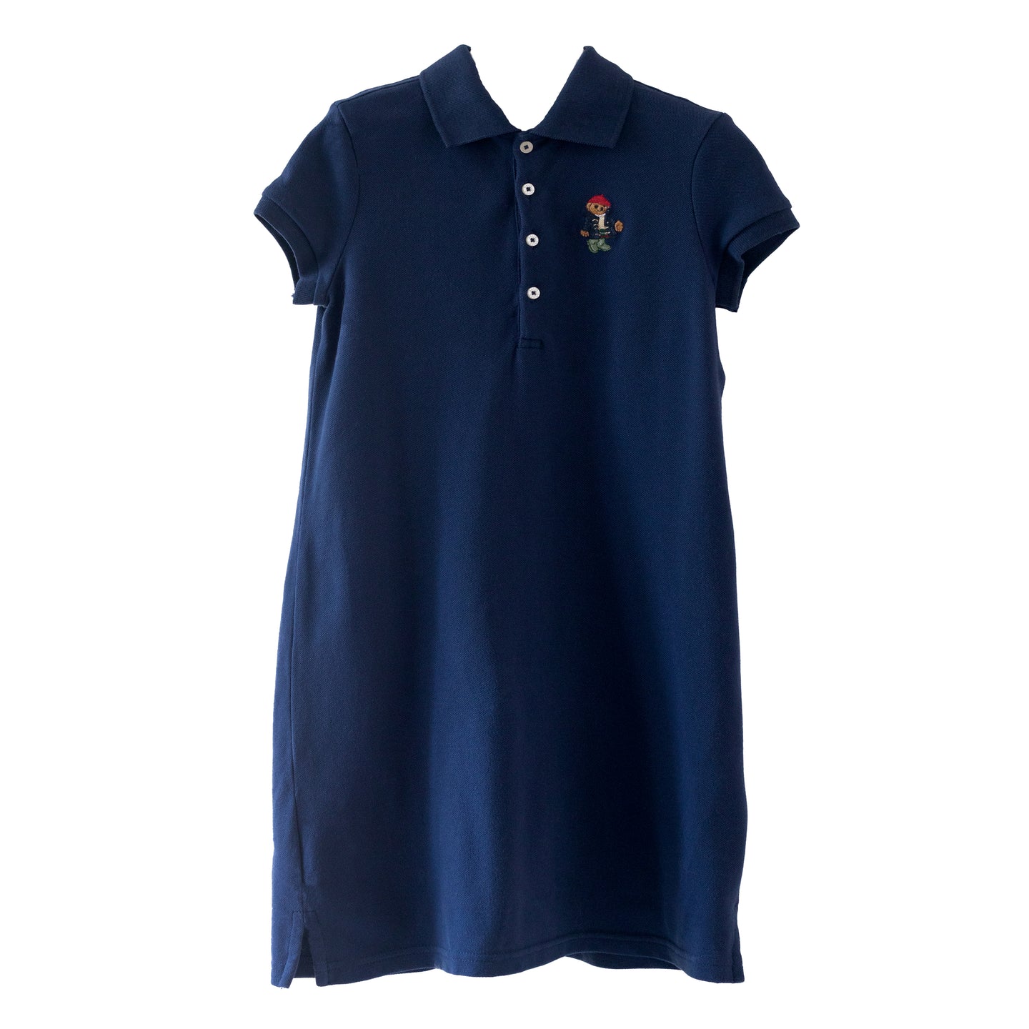 [7y] Polo Ralph Lauren Girls' School Bear Polo Dress - Navy