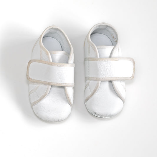 [EU19/US4] GUCCI Baby Leather White Sneakers- w/box