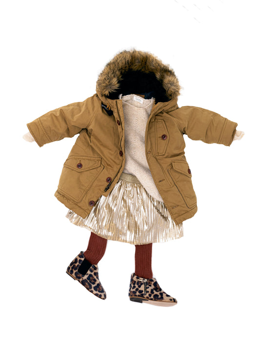 [18-24m] Baby Gap Toddler Faux Fur Hooded Parka