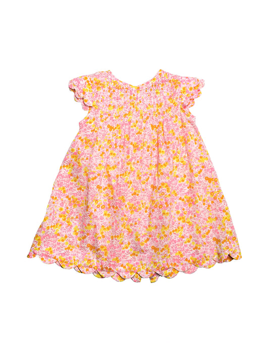 [12m] Jacadi Liberty Print Ruffle Sleeveless Dress