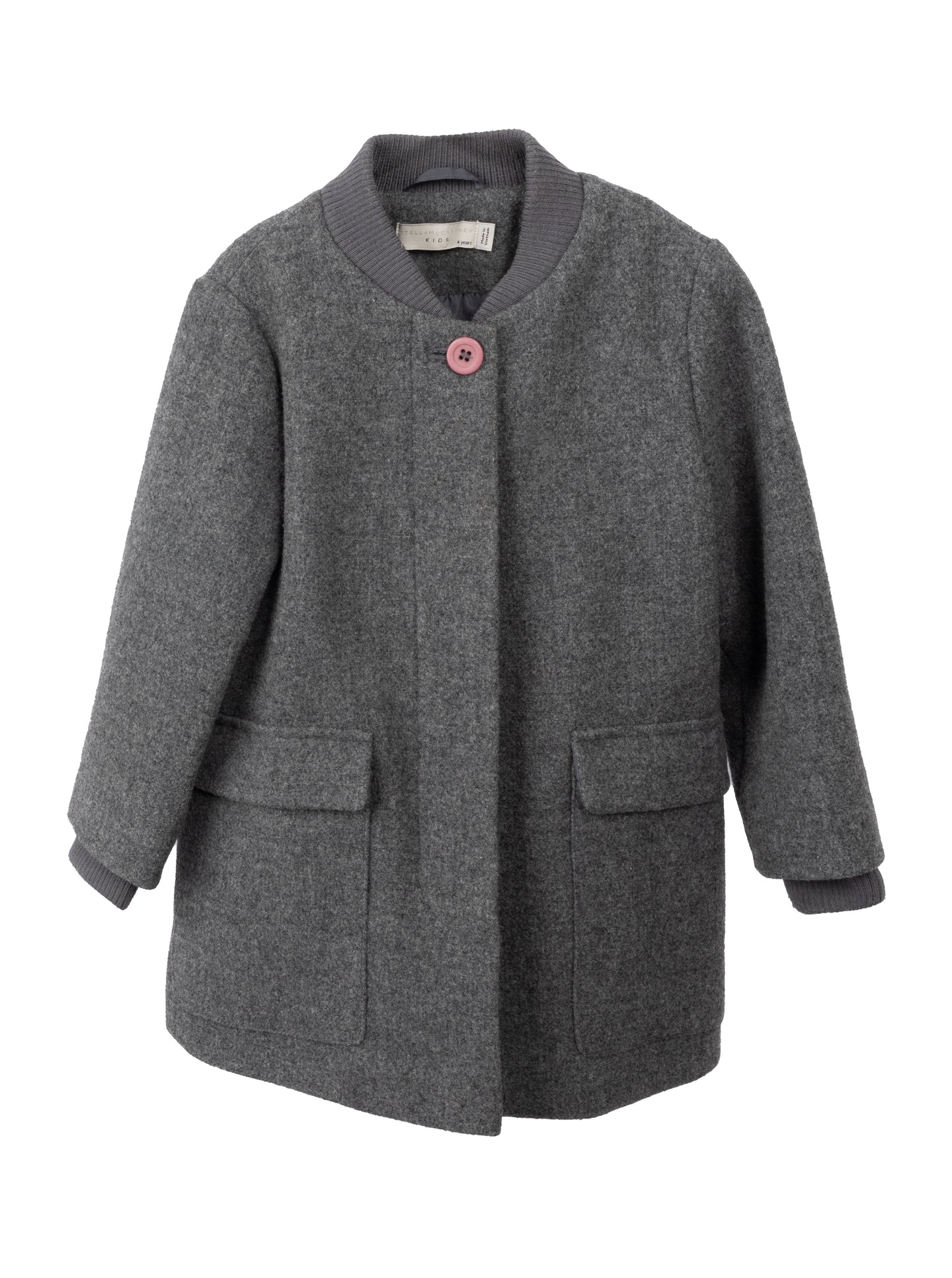[4y] Stella McCartney Wool Coat-Grey