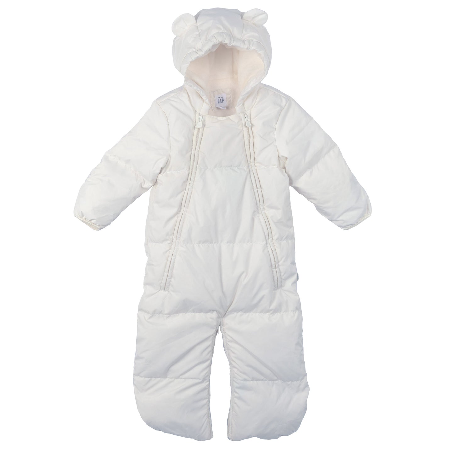 [12-18m] Baby Gap Warmest Snowsuit Convertible Bunting in White