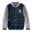 [5/6y] POLO Ralph Lauren Navy Grey Double Knit Tech Hybrid Jacket