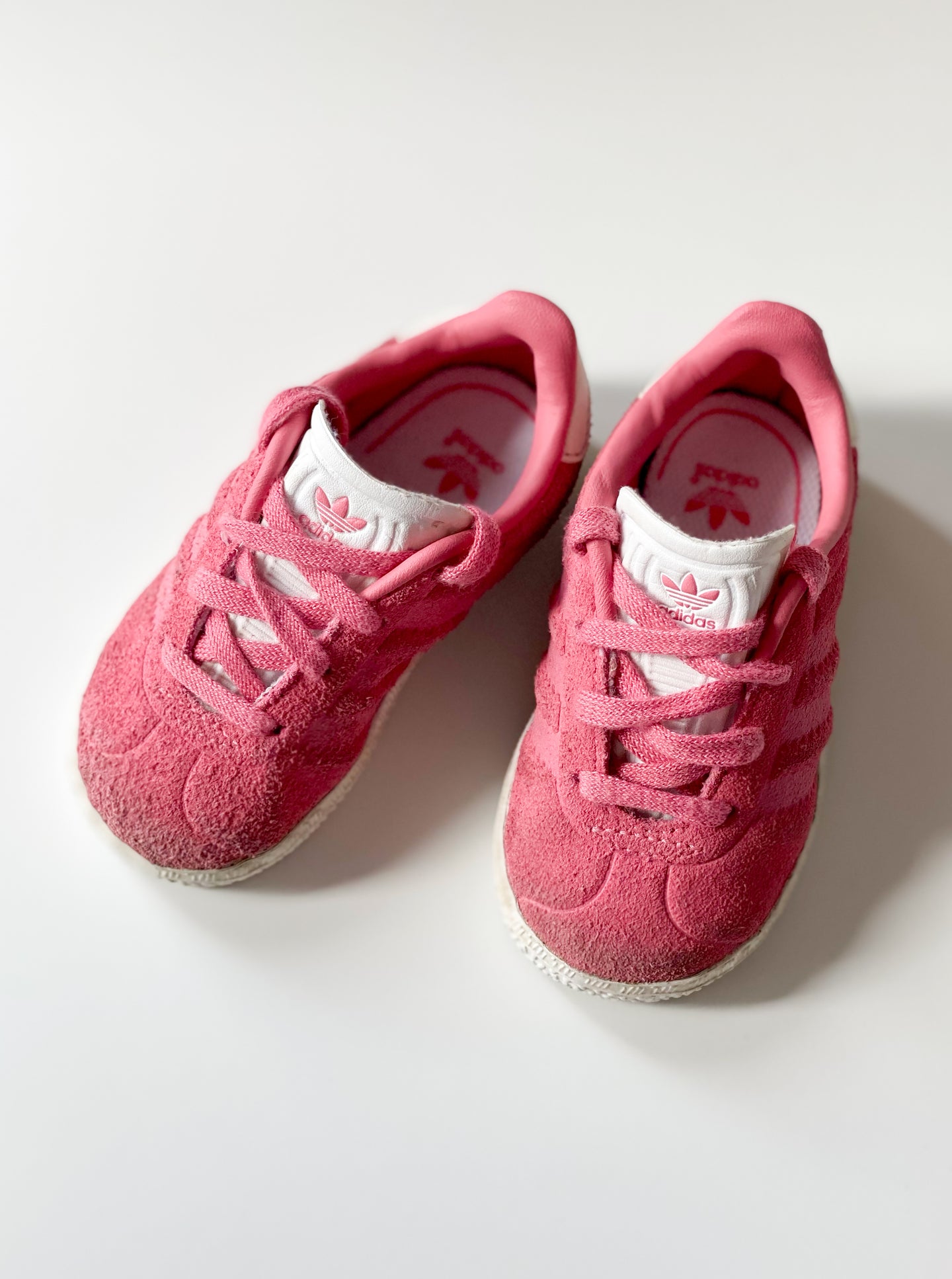 [US5] Adidas Gazelle Baby Originals Shoes Chalk Pink/Chalk Pink/Ftwr White