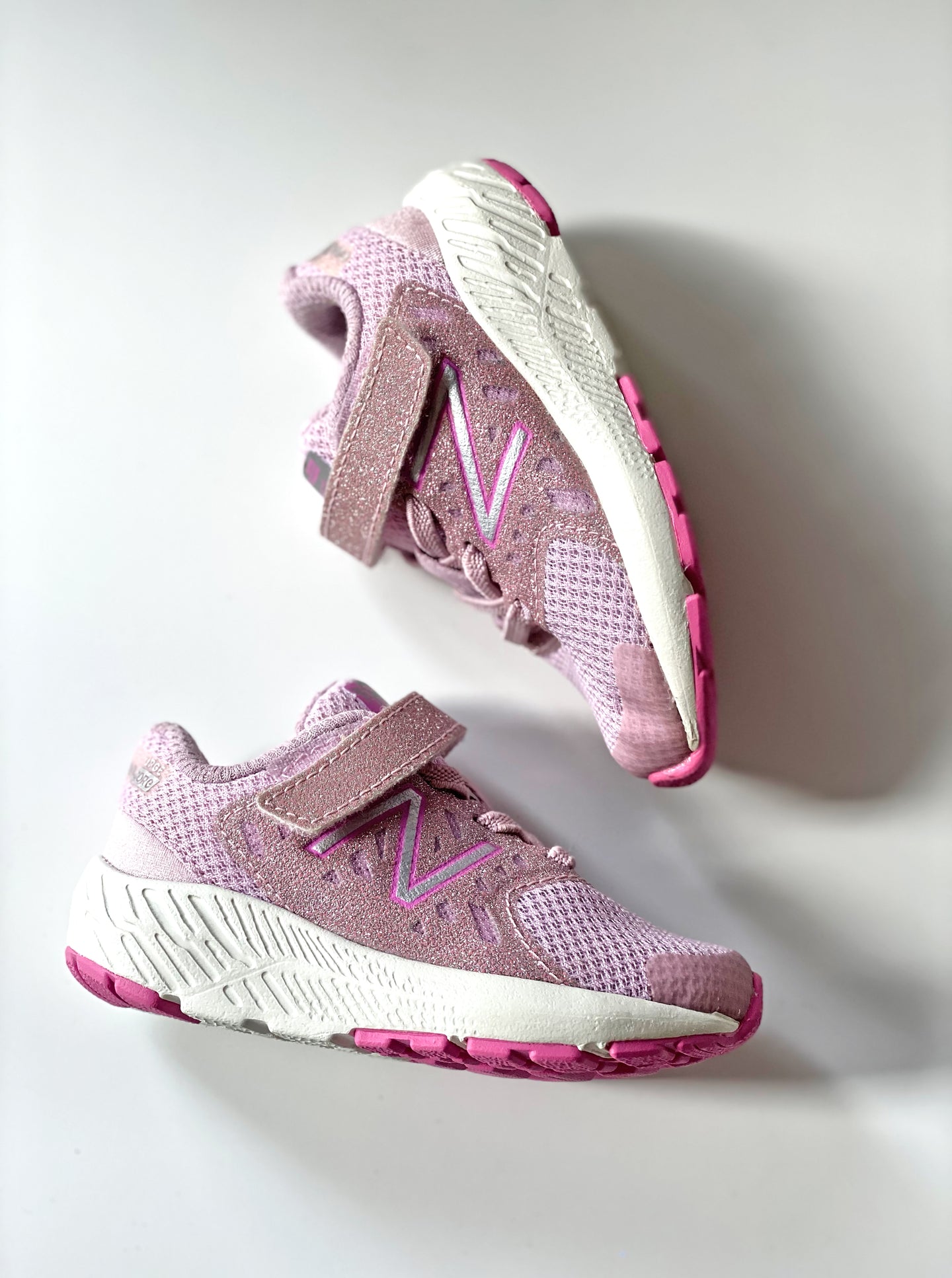 [US5] New Balance Pink Baby Girl Sneakers