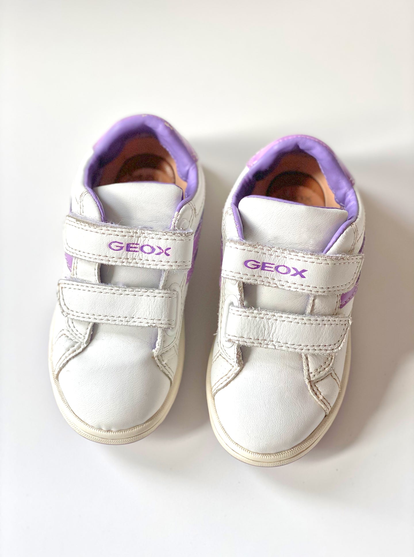 [US8] Geox White and Purple Sneakers