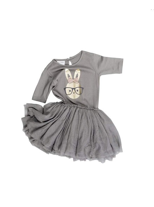 [3-6m] Huxbaby Ballet Dress | Bunny | Stone