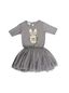 [3-6m] Huxbaby Ballet Dress | Bunny | Stone