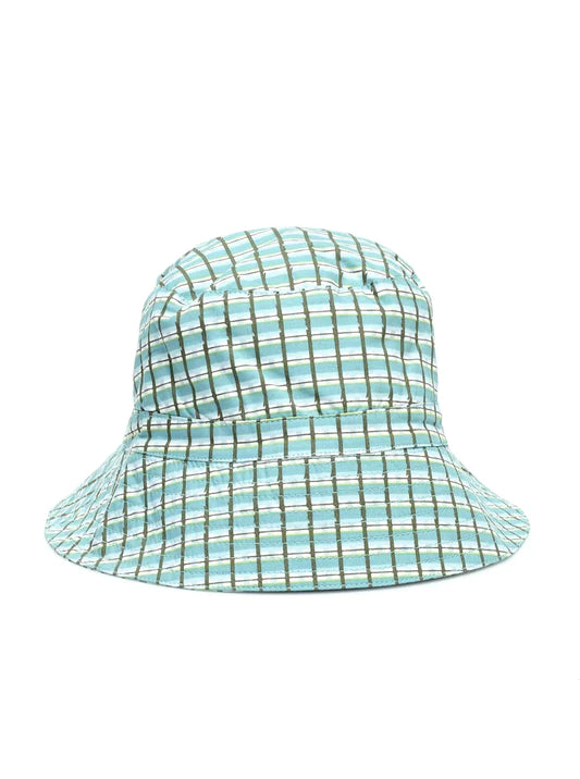 [12-36m] Wembley Baby Sun Hat in Tourmaline Painted Check by Caramel