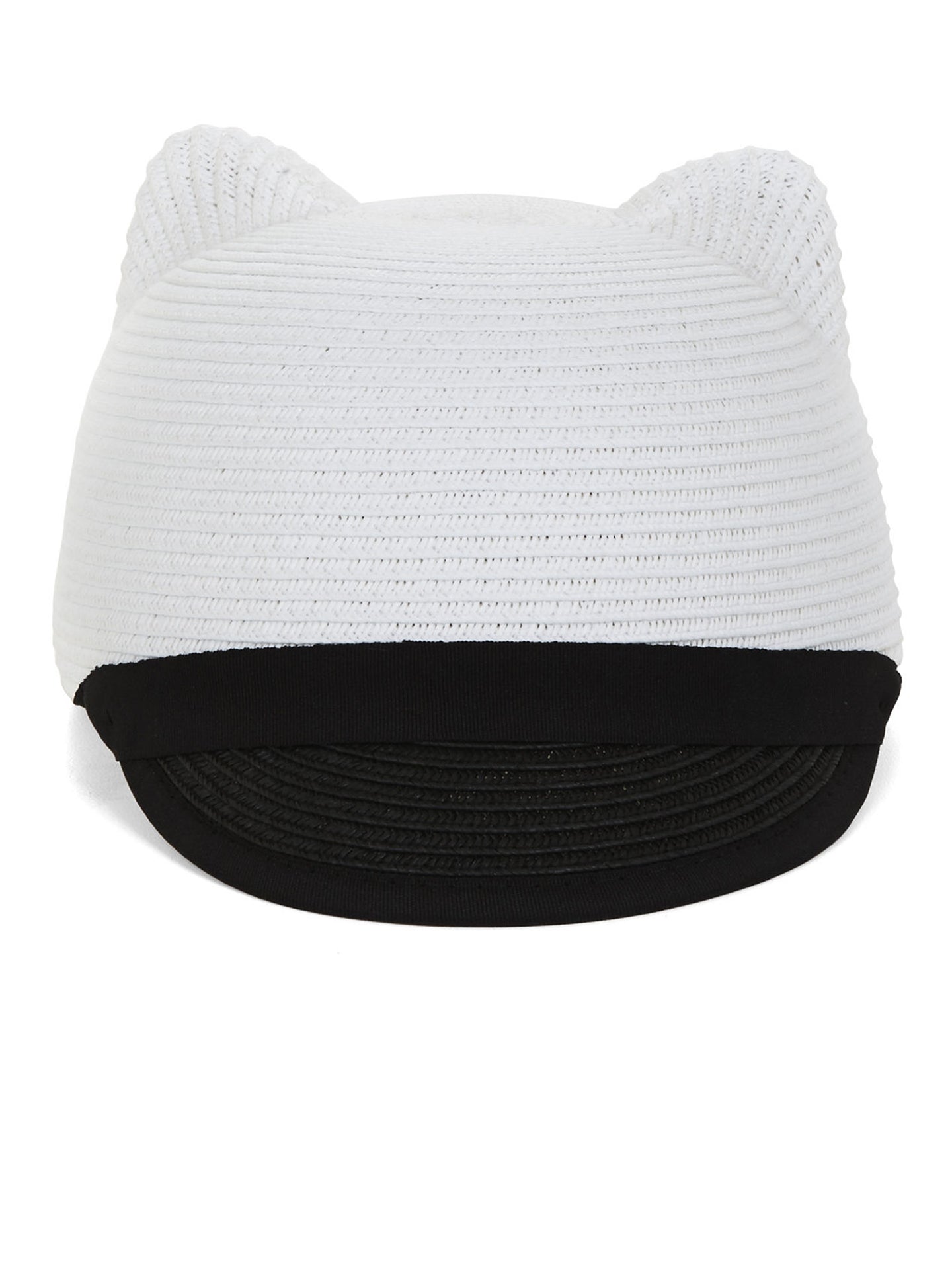 [kid OS] BCBG Black Kitty Straw Hat