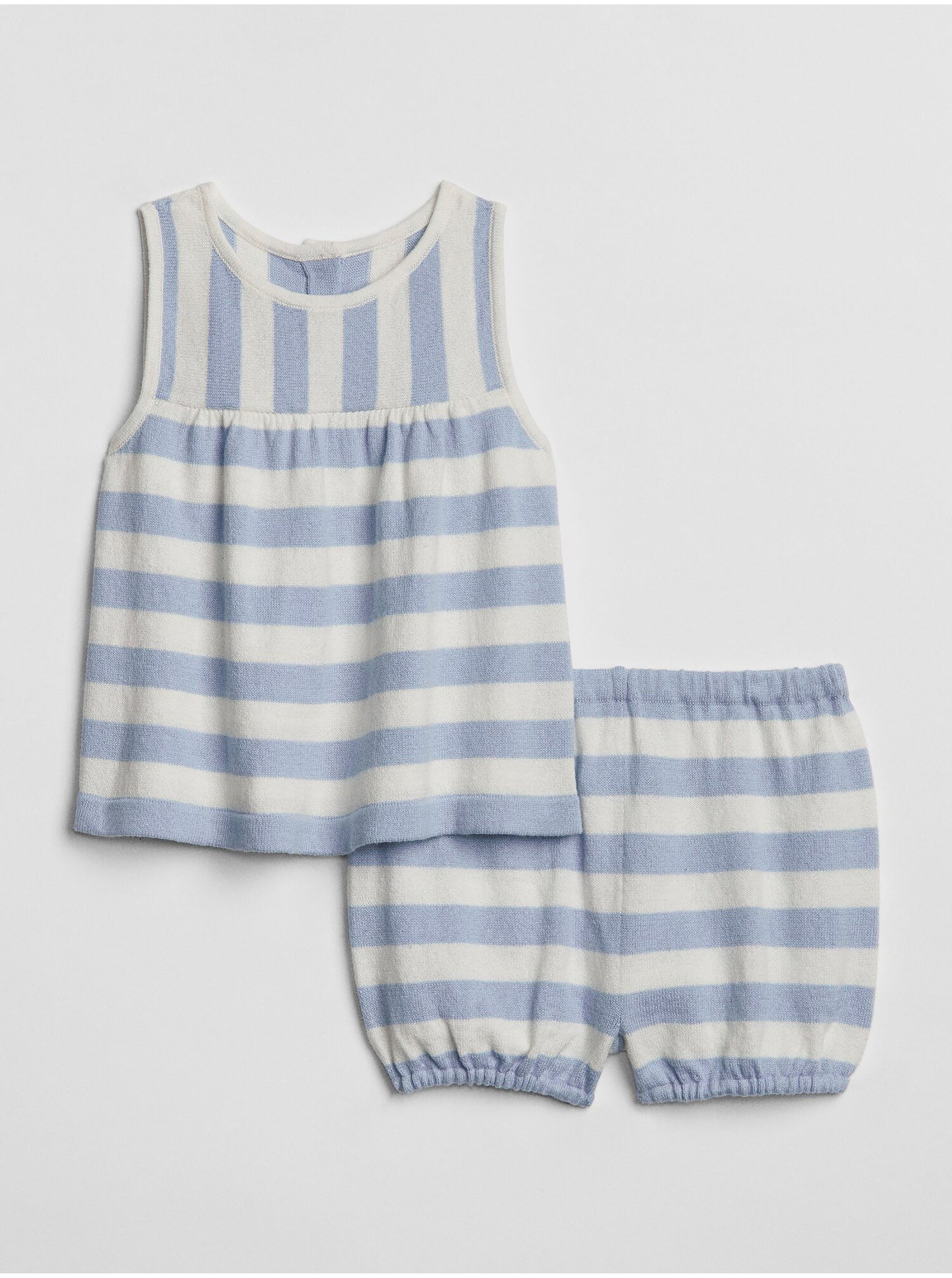 [6-12m] Baby Gap Blue Striped Sweater Tank Set