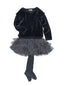 [2y] Peekaboo Beans Twinkle Toes Tutu Platinum Sparkle Skirt