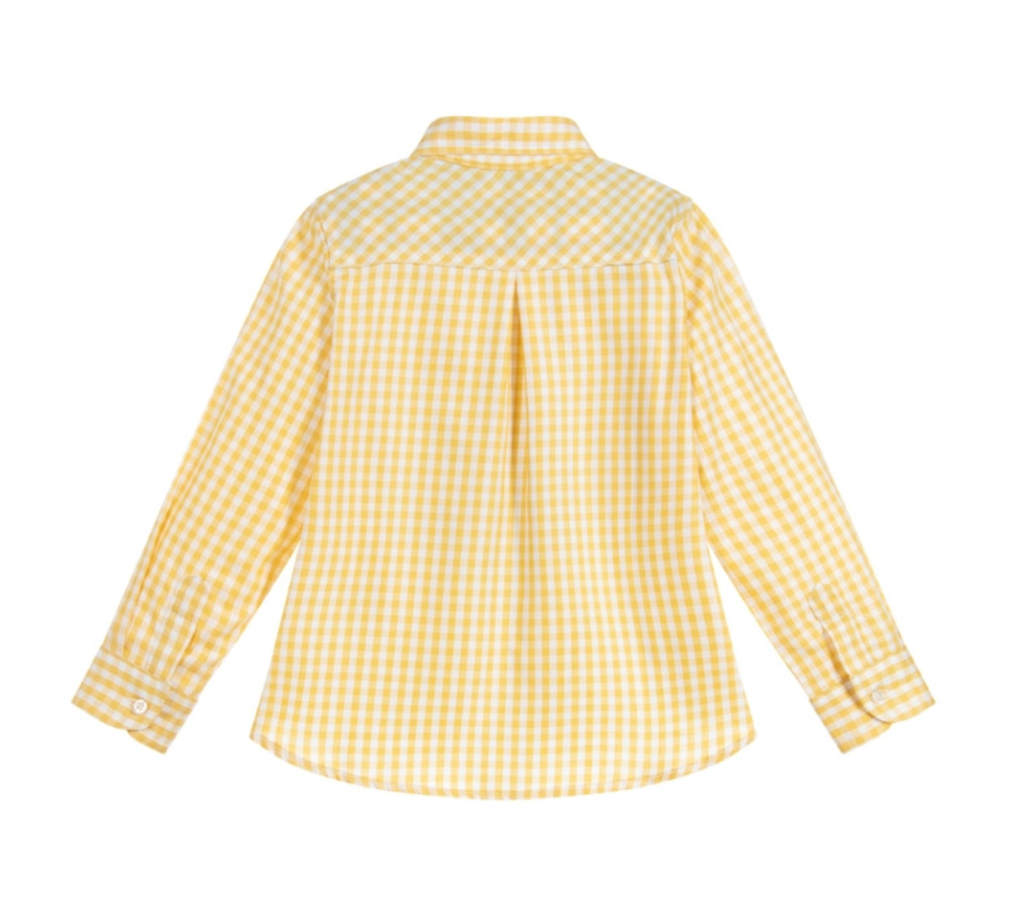 [5y] Nanos Yellow Check LS Collar Shirt