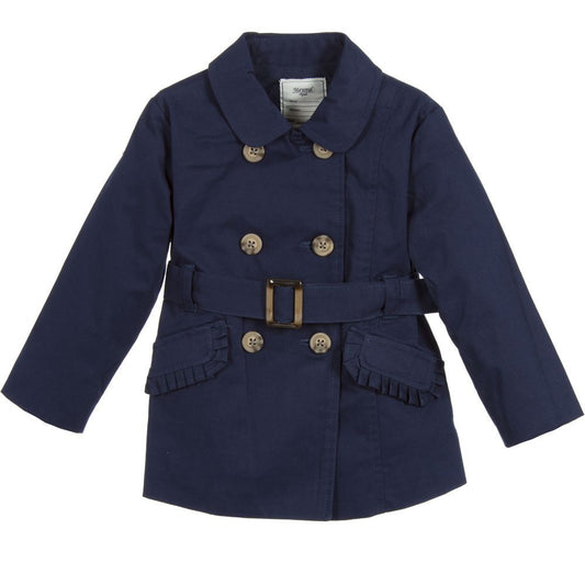 [6m] Mayoral Baby Navy Trench Coat