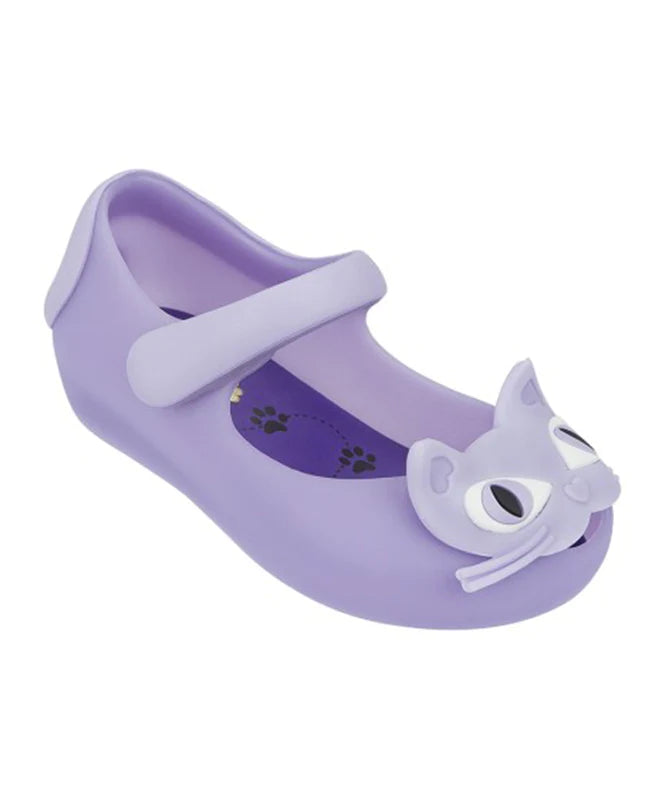 [US7] Mini Melissa Toddler Lilac Cat Jelly Shoes