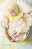 [6-12m] Foque Yellow Knit Top Dress w/ Knit Bonnet