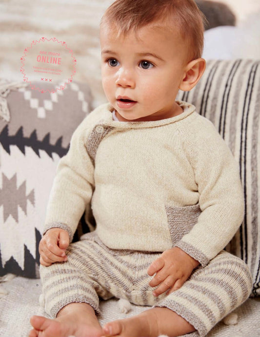 [6-12m] Tea Collection Cerro Bonete Taupe Sweater Outfit BNWT