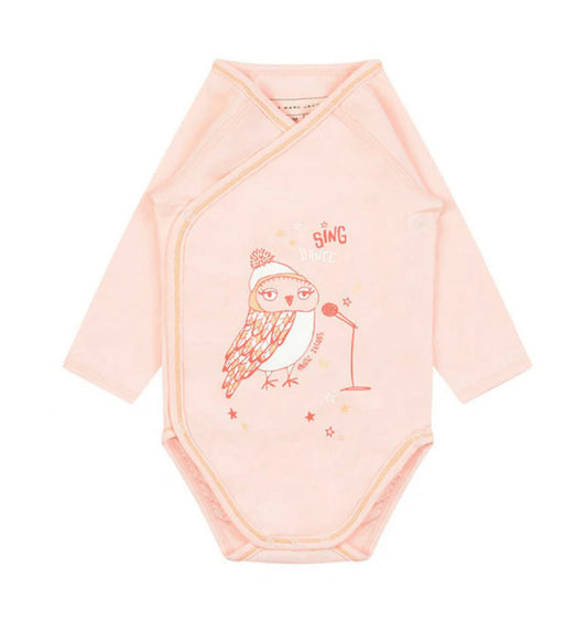 [6m] Little Marc Jacobs Baby Kimono Pink Bodysuit