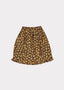 [3y] Caramel Baby & Child Stork Skirt - Black Leaf Print