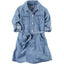 [2y] Chambray Shirt Dress w/belt